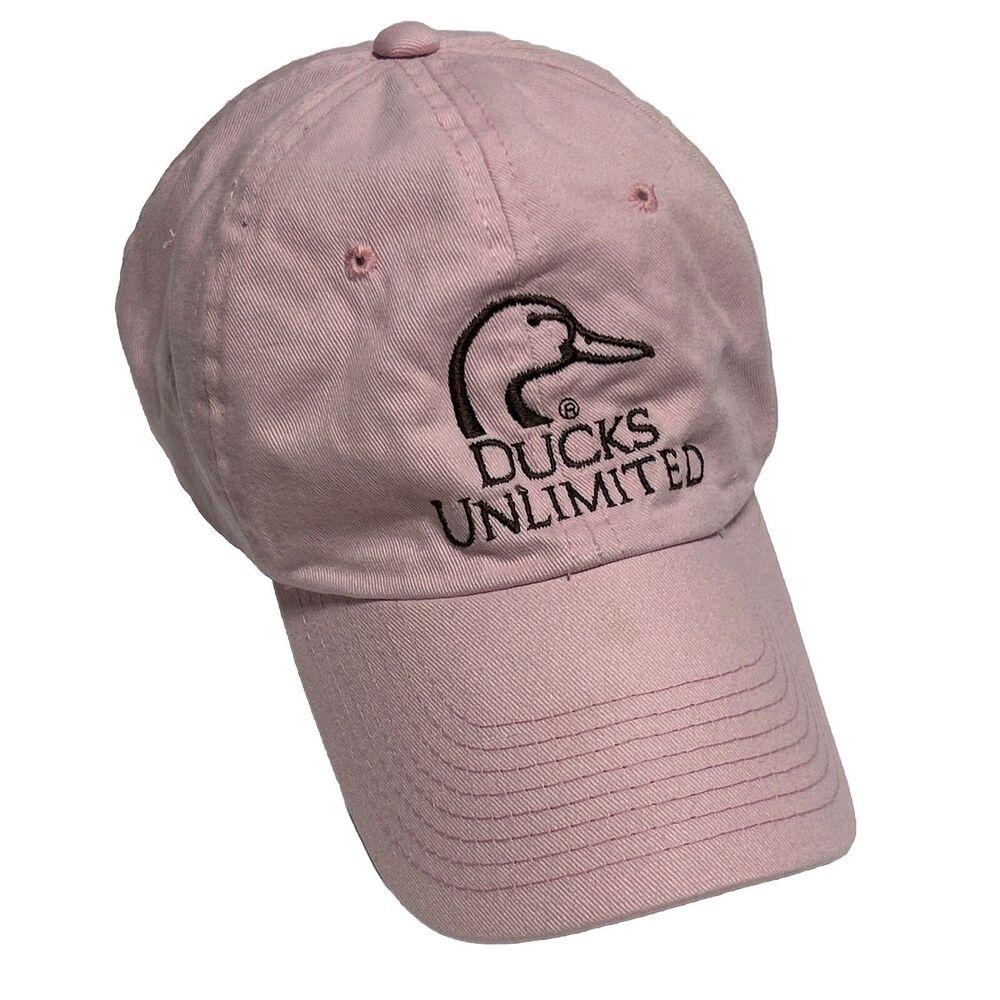 Womens Pink Ducks Unlimited Hat Adjustable Ball Cap Baseball